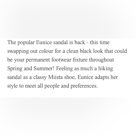 E8 By Miista Eunice Black Sandals EU 37 or 6.5 US NIB - Picture 4 of 16